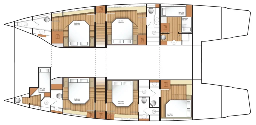 MOONLIGHT yacht layout