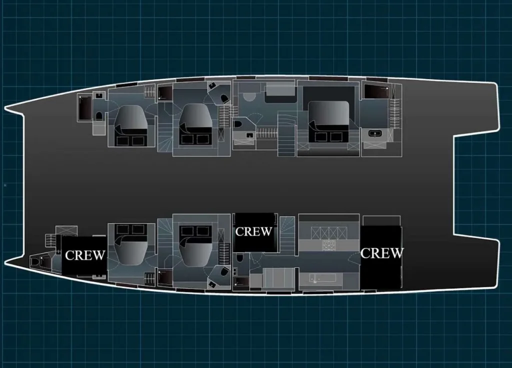 ALINA yacht layout
