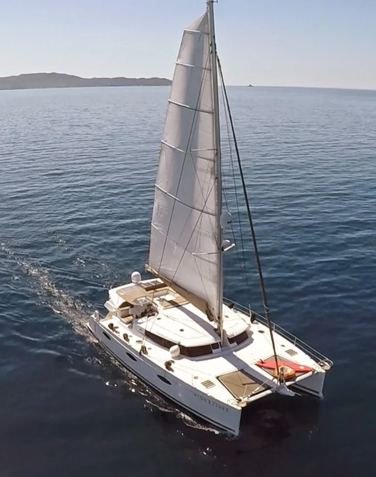 Sanya 57 HIGHJINKS – Aerial view under sail