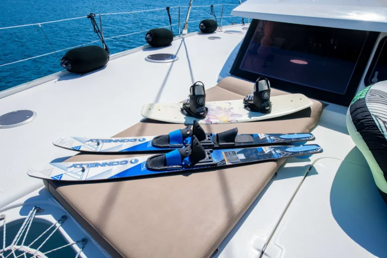Sanya 57 HIGHJINKS – Water skis on the foredeck