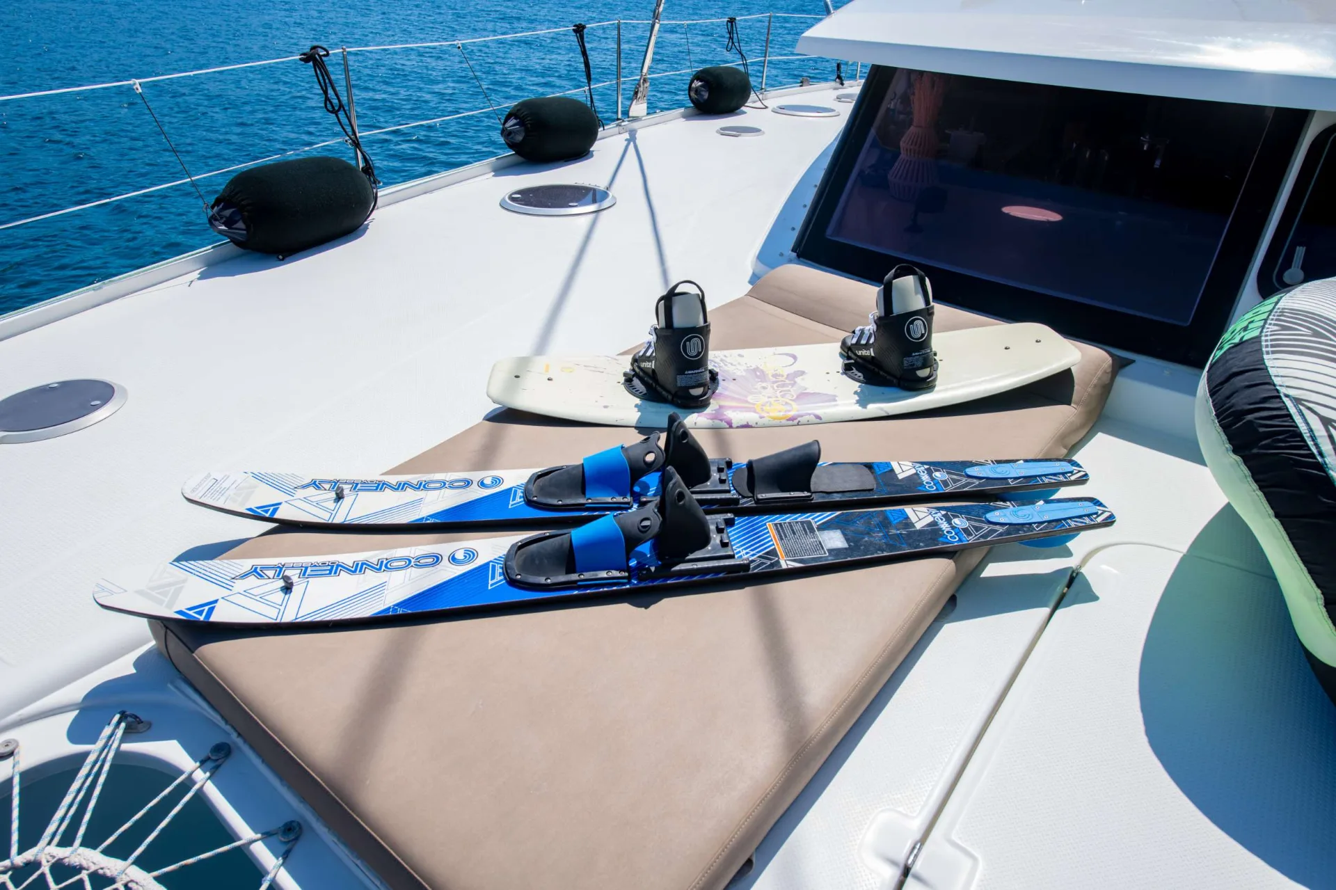 Sanya 57 HIGHJINKS – Water skis on the foredeck