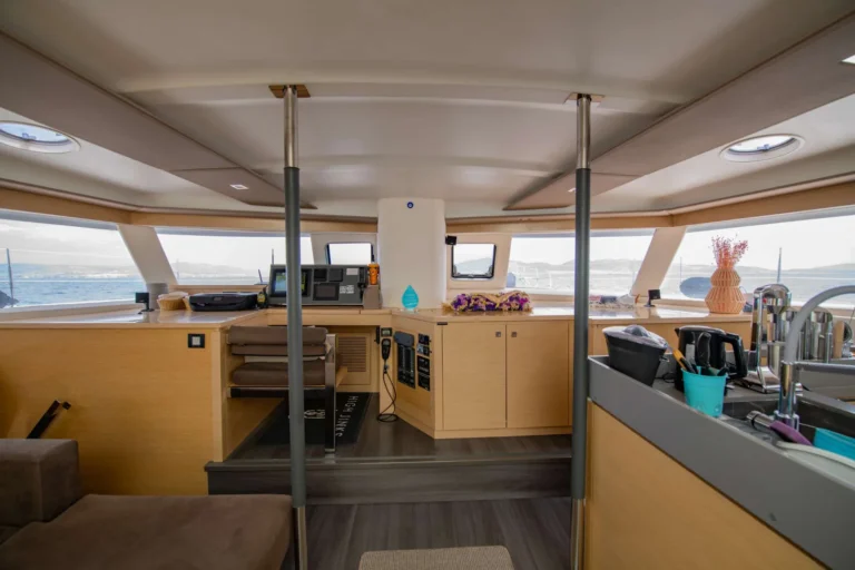 Sanya 57 HIGHJINKS – Galley and navigation station