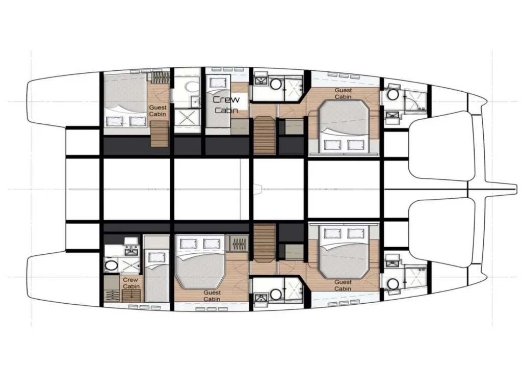 ADARA yacht layout