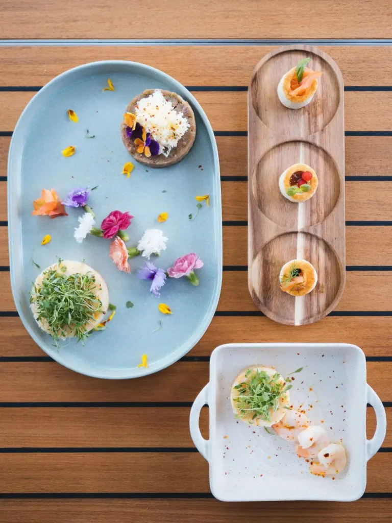 Sunreef 50 ZARA – Plated canapés