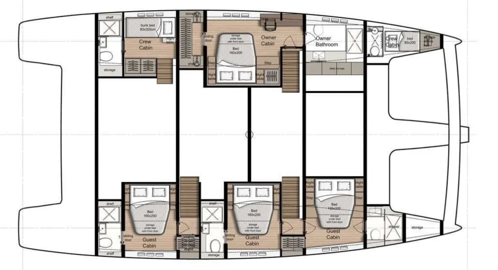 VULPINO yacht layout
