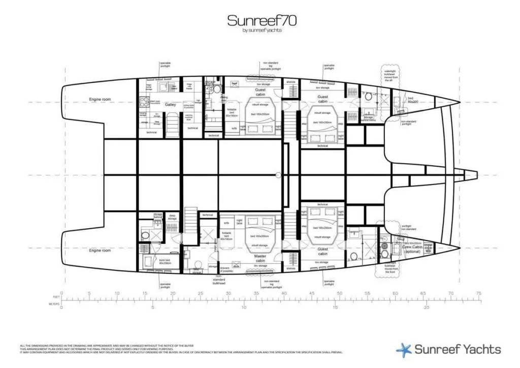 AGATA BLU yacht layout