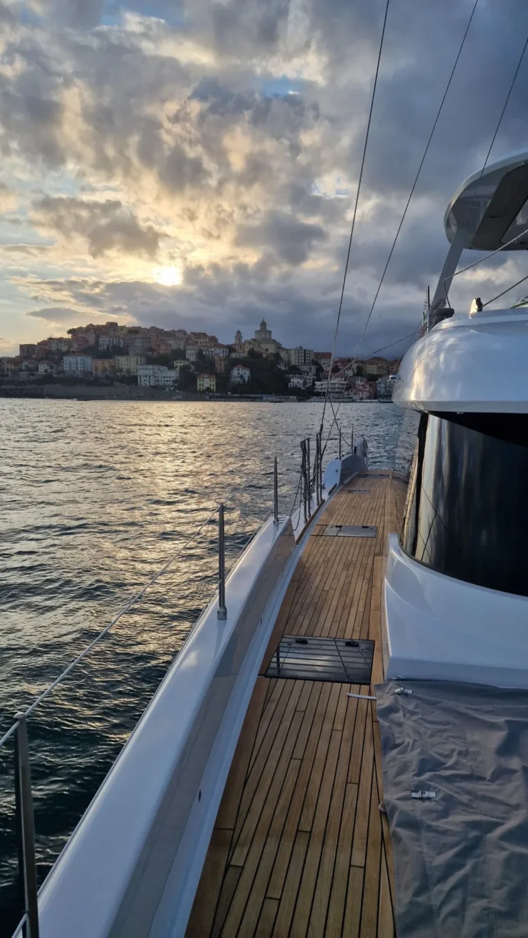Sunreef 70 ANKAWER VI – sunset at anchor