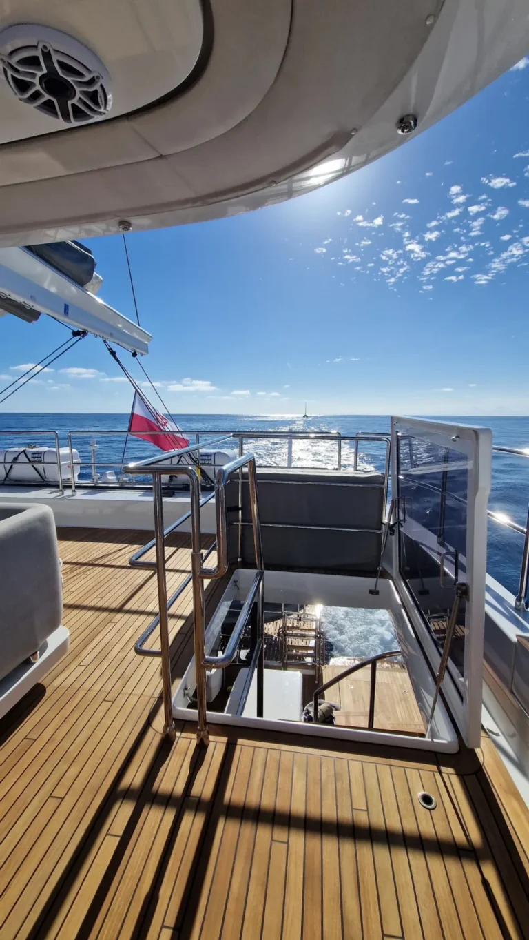 Sunreef 70 ANKAWER VI – aft deck