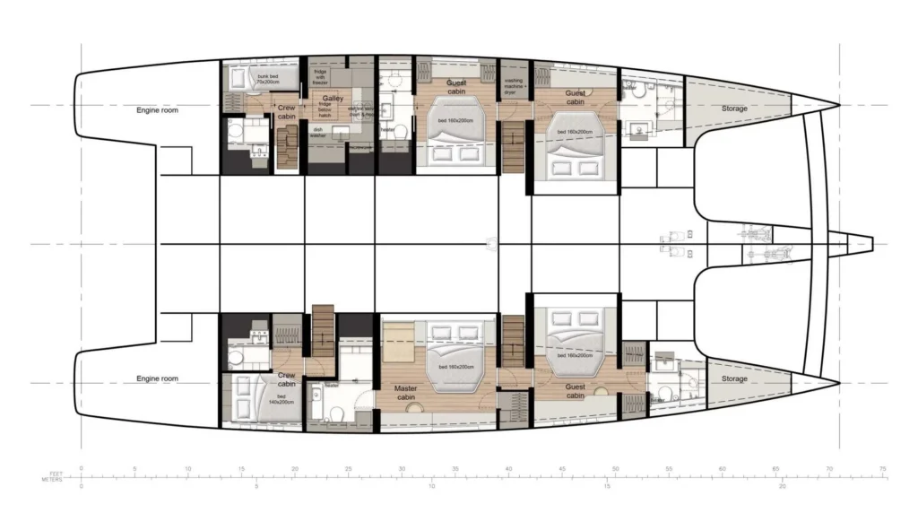 ANKAWER VI yacht layout