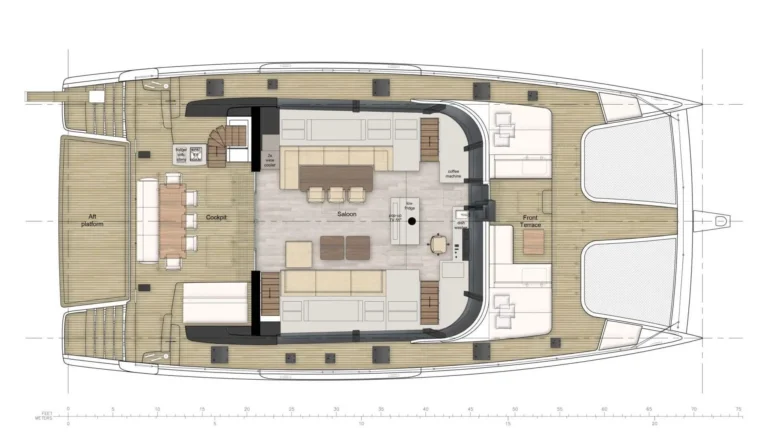 Sunreef 70 ANKAWER VI – deck plan
