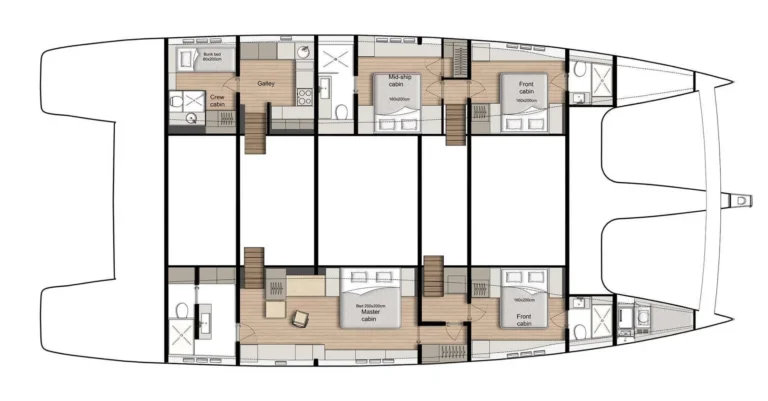 Sunreef 80 7X – layout