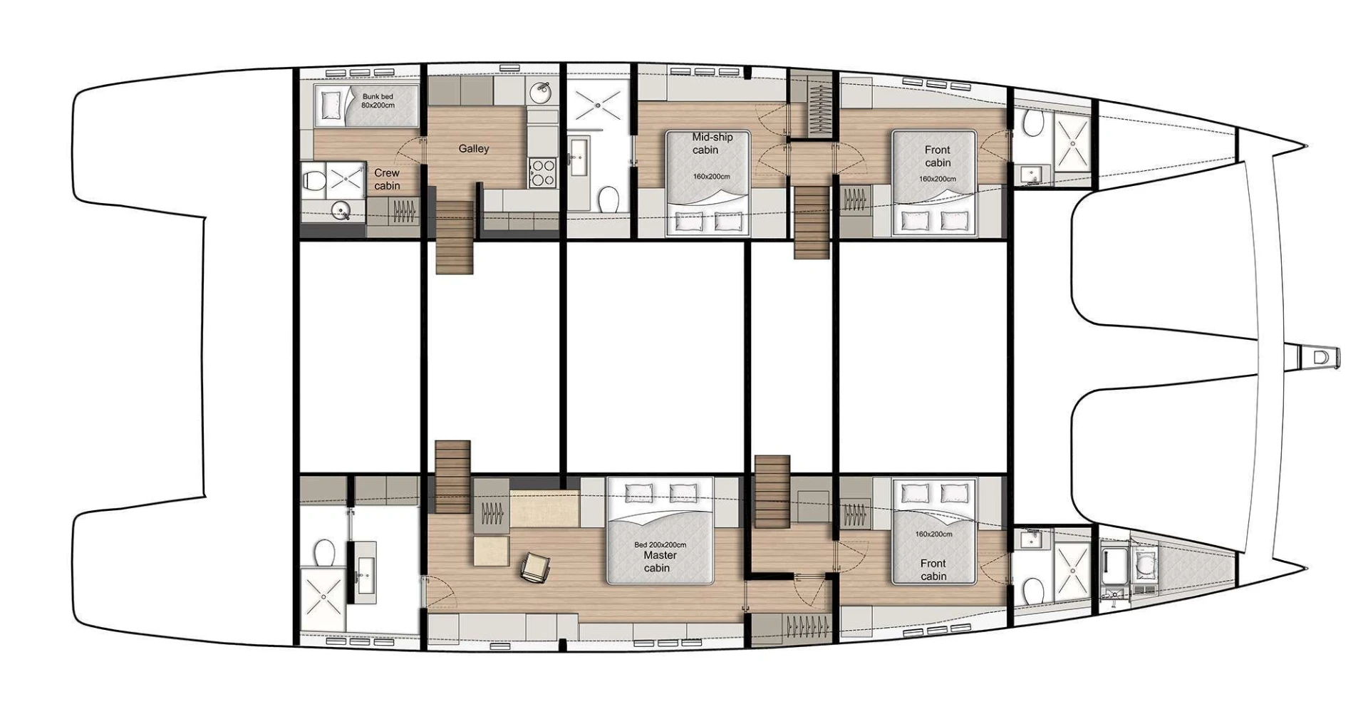 Sunreef 80 7X – layout
