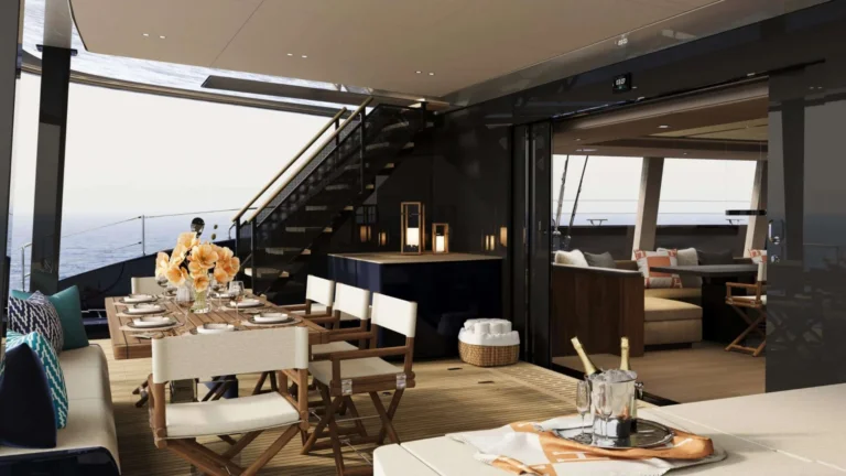 Sunreef 80 AHAVA – aft deck