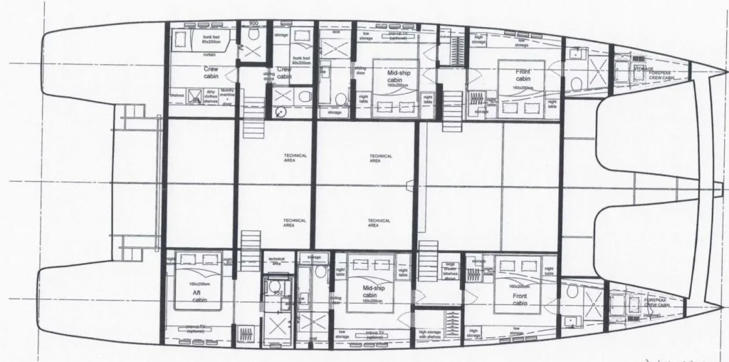 GENNY yacht layout