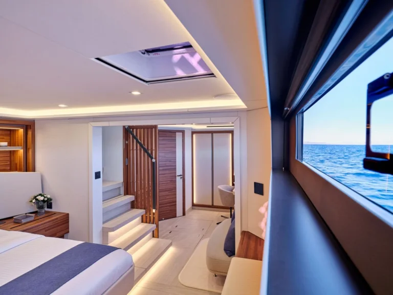 Thira 80 AD ASTRA – Master cabin with sea view