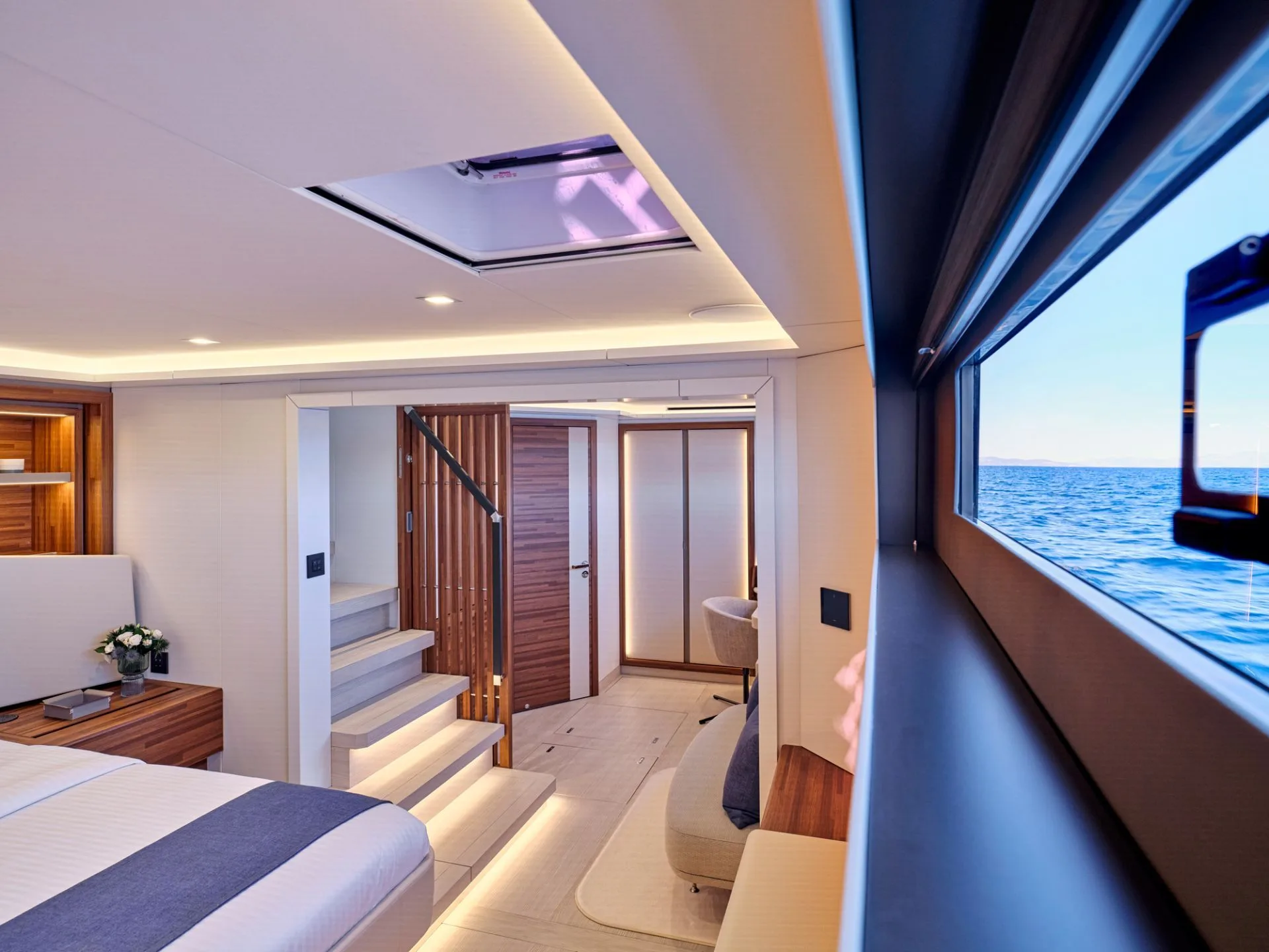 Thira 80 AD ASTRA – Master cabin with sea view