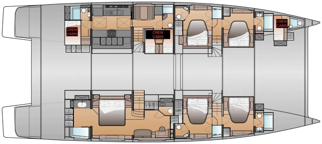 AD ASTRA yacht layout
