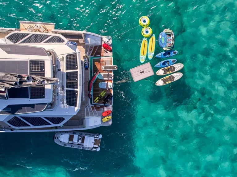 Thira 80 ALOIA 80 – Aerial view with water toys