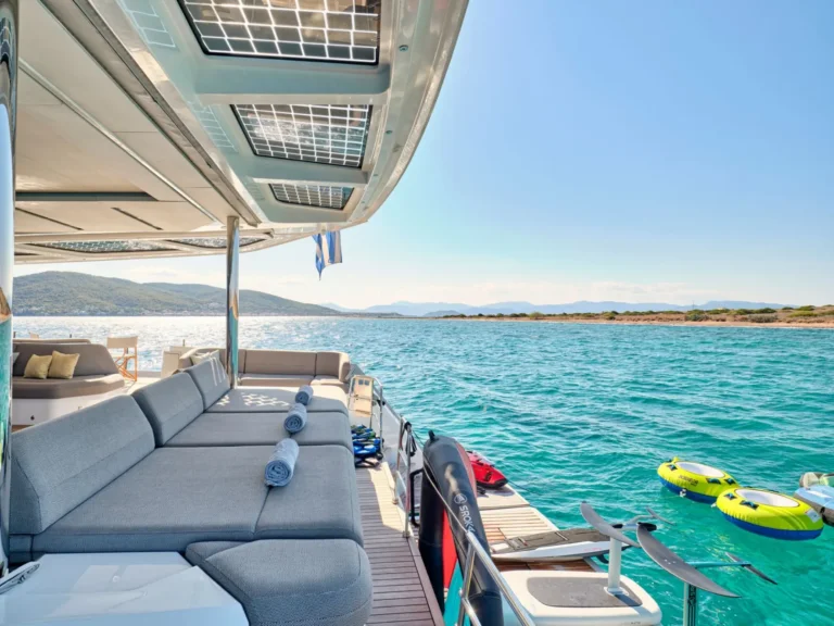 Thira 80 ALOIA 80 – Aft deck sunbeds