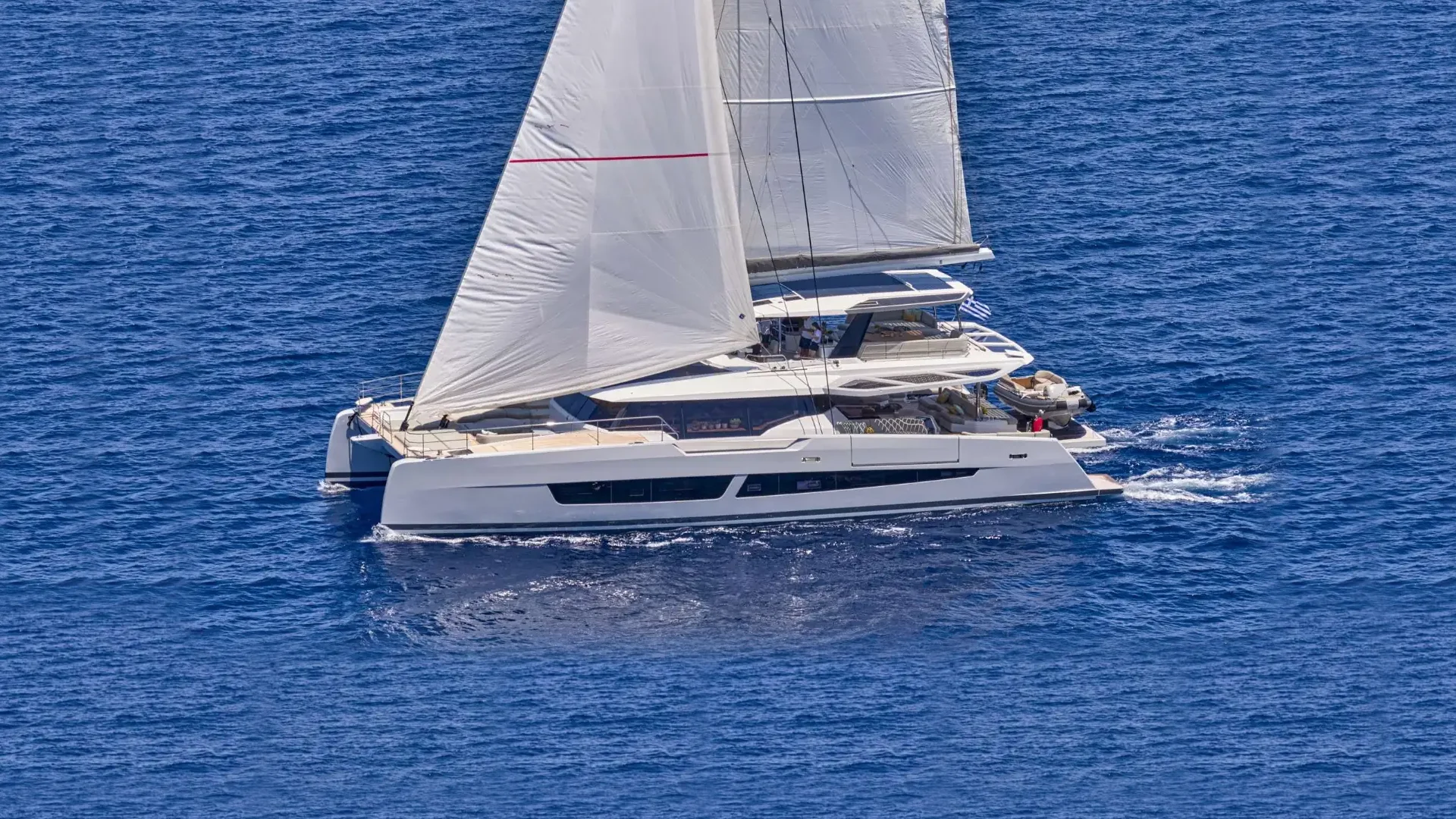 Thira 80 SOL MADININA – Under sail